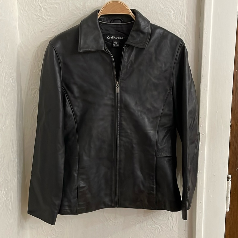 COAL HARBOUR Women's Leather Jacket Size S in Black
